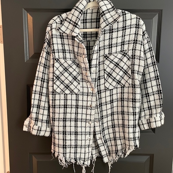 Aaron & Amber tweed shacket - Size S - Picture 1 of 2